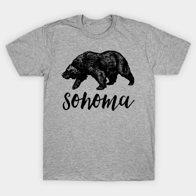 Sonoma California Bear T-Shirt by howdysparrow